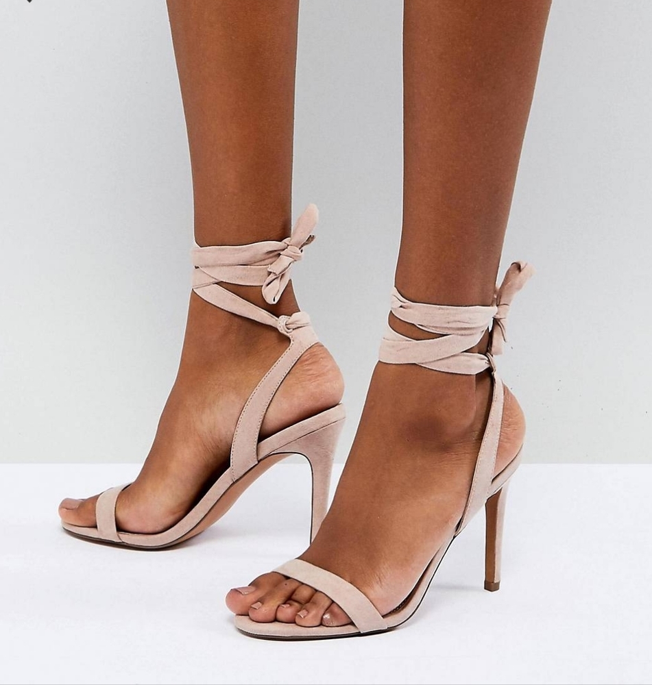 ASOS Design Hatty Barely There Healed Sandals, Size 7 (UK 5)